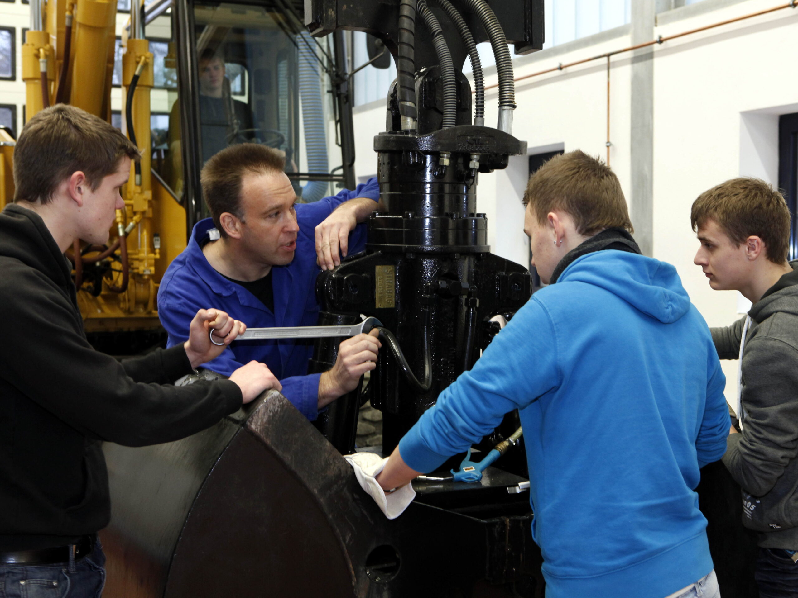 Erklärungen am radlader